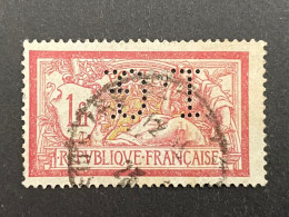 FRANCE L N° 121 1900 L.G. 75 Indice 4 Merson Perforé Perforés Perfins Perfin Superbe - Autres & Non Classés