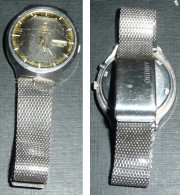 Rare Montre Bracelet Automatique Vintage, ORIENT, Cristal 21 Jewels JAPAN Dateur - Watches: Old