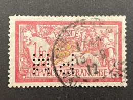 FRANCE P N° 121 1900 Merson PM 100 Indice 3 Merson Perforé Perforés Perfins Perfin ! Superbe - Autres & Non Classés