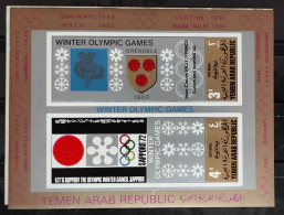 XI JUEGOS OLIMPICOS SAPPORO 72 BLASONES-  HOJA BLOQUE IMPERFORADA - M. B 83- MNH** - Winter 1972: Sapporo