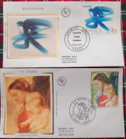 1977 -   2 FDC   Tableaux Rubens /Excoffon - 1970-1979