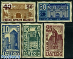 Germany, Danzig 1936 Winter Aid 5v, Unused (hinged), Art - Architecture - Sonstige & Ohne Zuordnung