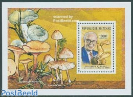 Chad 2004 J.W. Black S/s, Mint NH, Health - History - Nature - Health - Nobel Prize Winners - Mushrooms - Altri & Non Classificati