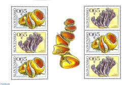 Slovakia 2017 Mushrooms M/s, Mint NH, Nature - Mushrooms - Unused Stamps