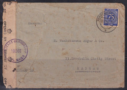 Gemany Military Censor Used Cover 1942? To Briths India, (Cond., Large Tear On Cover) - Otros & Sin Clasificación