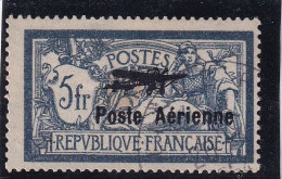 Type Merson 5fr, Bleu Et Chamois , Surcharge Poste Aérienne - 1927-1959 Gebraucht