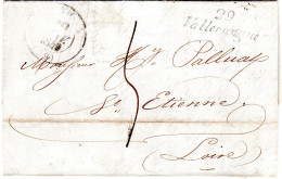 Gard - LAC (19/01/1840) Cursive 29 / Valleraugue - 1801-1848: Précurseurs XIX