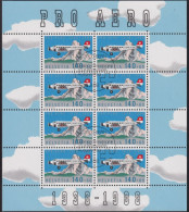 1988 Schweiz Pro Aero ET° Zum: CH FO 49, Mi: CH 1369, Ju 52 Und Matterhorn - Oblitérés