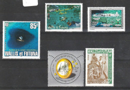 Wallis Et Futuna YT 587/591 Manuia, Lancaster, Alain Gerbault Firecrest  N** - Unused Stamps