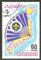 310 Dubai Scouts Scoutisme Padfinder Carte Japon Japan Map (DUB-60b) - Geografia