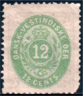 312 Danish West Indies 12 Cents (DWI-1)" - Danish West Indies