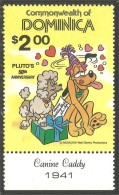 308 Dominica Disney Pluto Cinéma Film Movie Canine Caddy 1941 $2.00 MNH ** Neuf SC (DMN-87) - Disney