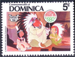 308 Dominica Disney Peter Pan Calumet Peace Pipe MNH ** Neuf SC (DMN-53a) - Dominica (1978-...)