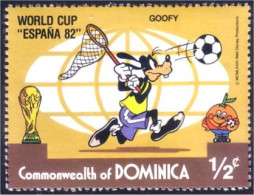 308 Dominica Disney Espana 82 Football Goofy Dingo MNH ** Neuf SC (DMN-41a) - Dominica (1978-...)