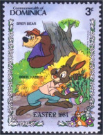 308 Dominica Disney Easter Rabbit Lapin Paques MNH ** Neuf SC (DMN-30c) - Konijnen