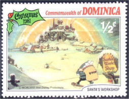 308 Disney Dominica Santa Claus Workshop Atelier Père Noel MNH ** Neuf SC (DMN-21c) - Disney