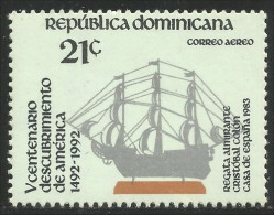 306 Dominicana Cristobal Colon Colomb Columbus Discovery America MNH ** Neuf SC (DMR-82c) - Cristoforo Colombo