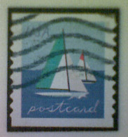 United States, Scott #5750, Used(o), 2023, Sail Boat, Postcard Forever (48¢) - Used Stamps