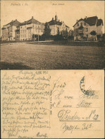 Ansichtskarte Pulsnitz Połčnica Neue Schule Straßen Ansicht 1921 - Pulsnitz