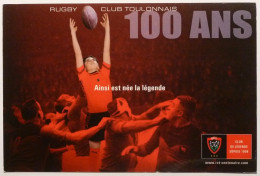 RUGBY - RCT TOULON / 100 ANS - Rugby Club Toulonais - Centenaire - Carte Publicitaire Poste Du Var - Rugby