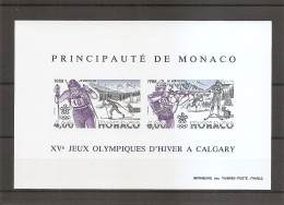 Monaco - JO D'hiver De Calgary ( BF 40 Non Dentelé XXX -MNH - Cote YT : 310 Euros) - Blocks & Sheetlets