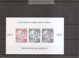 Monaco  ( BF 53 Non Dentelé XXX -MNH - Cote YT : 205 Euros) - Blocks & Sheetlets