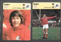 GF346 - FICHE EDITION RENCONTRE - RUGBY - PHIL BENNETT - JPR WILLIAMS - Rugby