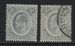 Jamaica (B04). 1911 Edward VII. 2d. - Grey. Used & Unused. Hinged. - Jamaica (...-1961)