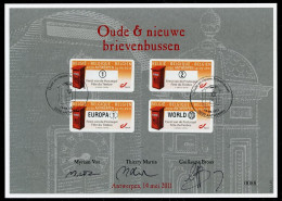 BELGIQUE (2011) Feest Van De Postzegel Fête Du Timbre Antwerpen Buzón, Letter Box, Boite à Lettres Mailbox Brievenbussen - Covers & Documents