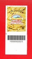 ITALIA : C/Barre 2025 -130° Anniversario  Pastificio  DIVELLA   -  1 Val. MNH**  -  19.06.2020 - Bar Codes