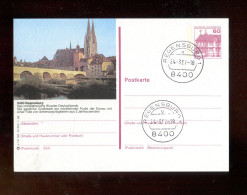 BUNDESREPUBLIK DEUTSCHLAND - 1986, Bildpostkarte Mit Bild Und Stempel "REGENSBURG" (B2365) - Bildpostkarten - Gebraucht