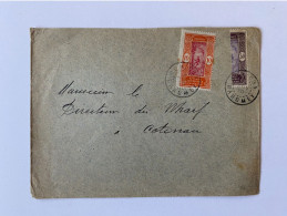 !!! DAHOMEY, LETTRE DE 1920 TARIF 25CTS POUR COTONOU, TIMBRE 30CTS COUPÉ - Lettres & Documents