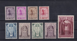 België N°342/350 Kardinaal Mercier 1932 MH * COB € 600,00 SUPERBE - Ungebraucht