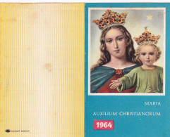 Calendarietto - Commemorazione Maria Ausiliatrice  - Anno 1964 - Klein Formaat: 1961-70