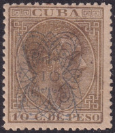 Cuba 1883 Sc 110 Ed 84 MH* Toned/streaky Gum - Cuba (1874-1898)