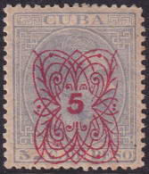 Cuba 1883 Sc 109 Ed 83 MH* - Cuba (1874-1898)