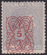 Cuba 1883 Sc 109 Ed 83A MNG(*) - Cuba (1874-1898)