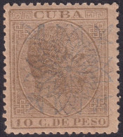 Cuba 1883 Sc 119 Ed 87.I MH* Gum Bubbling - Cuba (1874-1898)