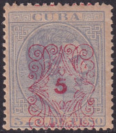 Cuba 1883 Sc 106 Ed 77.II MH* Some Toning - Cuba (1874-1898)