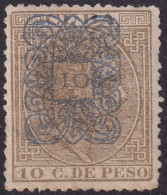 Cuba 1883 Sc 113 Ed 75 MLH* Light Creases - Cuba (1874-1898)