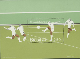 Brasilien 1974 Fußball-WM Block 34 Postfrisch (C22811) - Blocks & Sheetlets