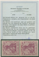 Deutsches Reich 1905/13 Germania Friedensdruck 92 I Postfrisch Geprüft Attest - Ungebraucht