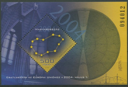 Ungarn 2004 Beitritt Ungarns Zur EU Block 290 Postfrisch (C92721) - Blocks & Sheetlets