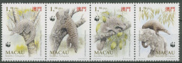 Macau 1995 WWF Naturschutz Ohr-Schuppentier 795/98 ZD Postfrisch (C62621) - Unused Stamps