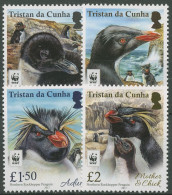 Tristan Da Cunha 2017 WWF Naturschutz Nördl. Felsenpinguin 1277/80 Postfrisch - Tristan Da Cunha