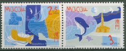 Macau 1998 Jahr Des Meeres Wal Segelschiff Vögel 969/70 ZD Postfrisch - Unused Stamps