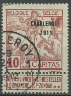 Belgien 1911 Kampf Gegen Die Tuberkulose Charleroi 84 III Gestempelt - 1910-1911 Caritas