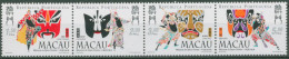 Macau 1998 Chinesische Oper Masken 977/80 ZD Postfrisch (C62633) - Unused Stamps
