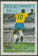 Brasilien 1969 Fußball Pelé 1000.Tor 1238 Postfrisch - Nuevos