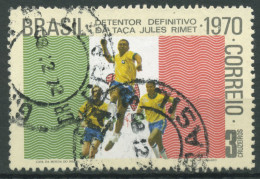 Brasilien 1970 Fußball-WM Flagge Mexiko Spieler Pelé 1264 Gestempelt - Usados